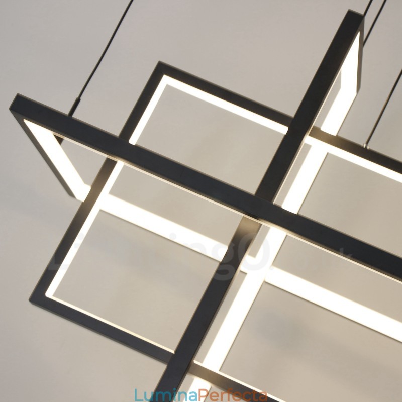 Lampă suspendată reglabilă Design modern Patru dreptunghiuri