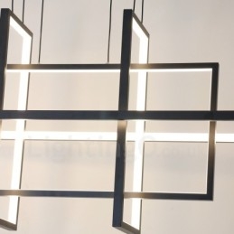 Lampă suspendată reglabilă Design modern Patru dreptunghiuri