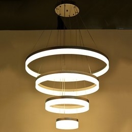 Candelabru din acril Inel pendanta Corpuri de iluminat cu