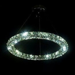 Lampă de iluminat cu pandantiv din cristal Modern Single D40CM Trei laturi K9 Plafoniere din cristal pentru interior Corpuri de iluminat