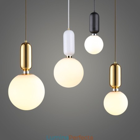 Lampă suspendată modernă și contemporană cu abajur din sticlă Lampă suspendată modernă și contemporană cu abajur din sticlă