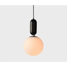 Lampă suspendată modernă și contemporană cu abajur din sticlă