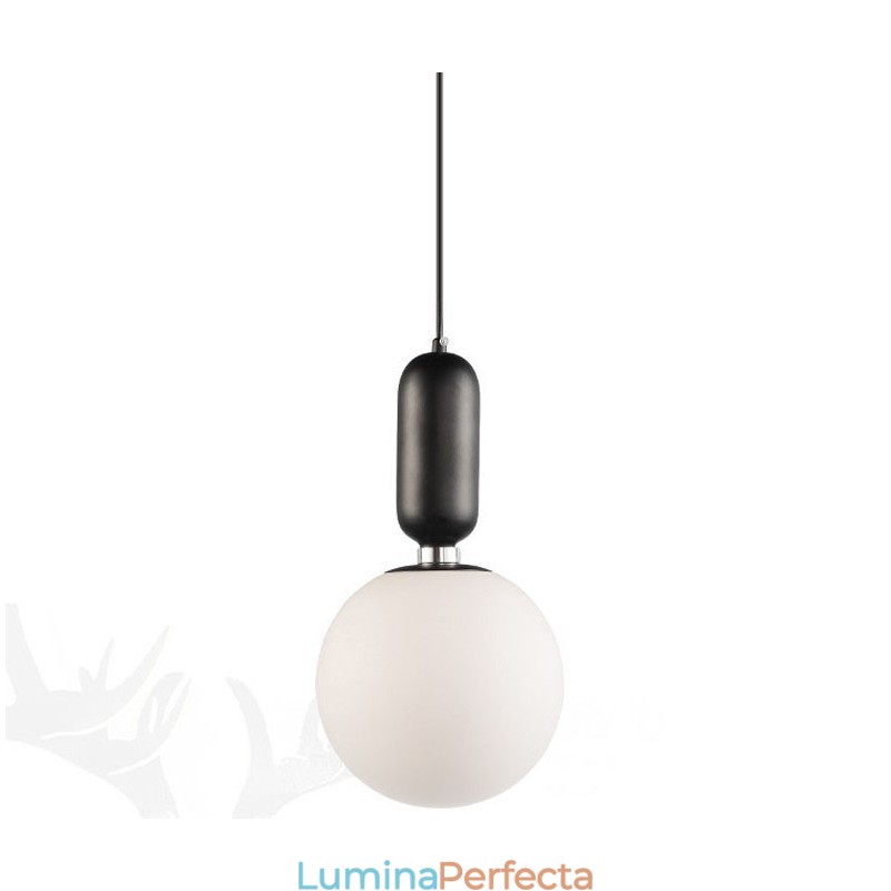 Lampă suspendată modernă și contemporană cu abajur din sticlă