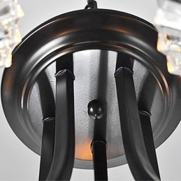 Candelabru de epocă în stil european, cu 5 lumini, cu braț cu coarne