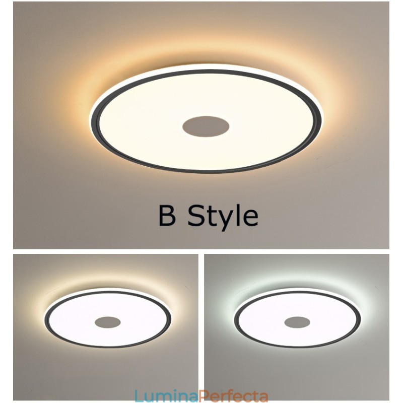 Plafoniera rotundă cu spectru complet de protecție pentru ochi cu grosime nordică de 3,5 cm.