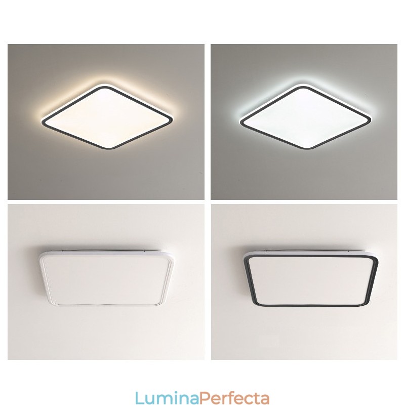 Plafoniera modernă, pătrată, cu încadrare, pentru interior