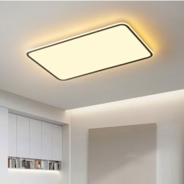 Plafoniera modernă de dimensiuni mari, cu reglaj dreptunghiular, cu montare încasată, pentru interior