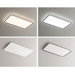 Plafoniera modernă de dimensiuni mari, cu reglaj dreptunghiular, cu montare încasată, pentru interior