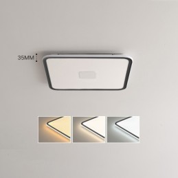 Plafoniera pătrată modernă cu spectru complet de protecție a ochilor