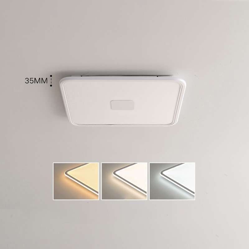 Plafoniera pătrată modernă cu spectru complet de protecție a ochilor