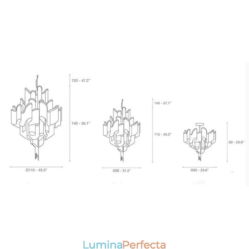 Candelabru de dimensiuni foarte mari Tassels Plafon de designer