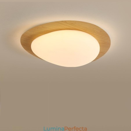 Plafoniera cu spectru complet de reglare a ochilor Nordic Log Grain Pebble Plafoniera cu spectru complet de reglare a ochilor Nordic Log Grain Pebble