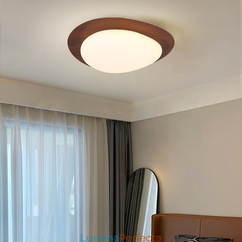 Plafoniera cu spectru complet de reglare a ochilor Nordic Log Grain Pebble