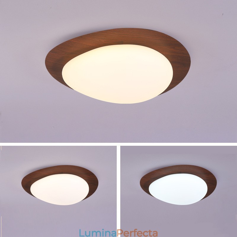 Plafoniera cu spectru complet de reglare a ochilor Nordic Log Grain Pebble