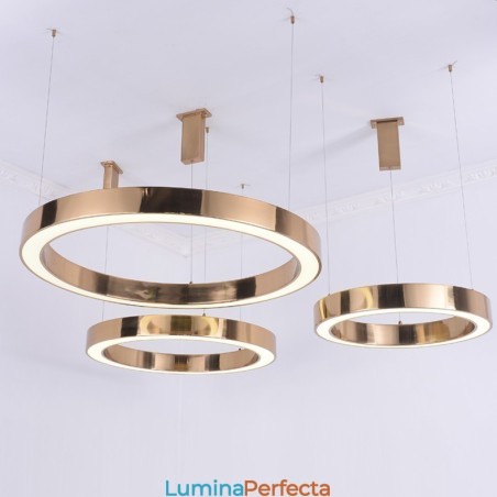 Lampă suspendată modernă, contemporană, din oțel, cu abajur acrilic Lampă suspendată modernă, contemporană, din oțel, cu abajur acrilic