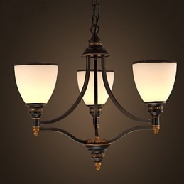 Plafoniere retro minimaliste Lampă de plafon din sticlă în stil european
