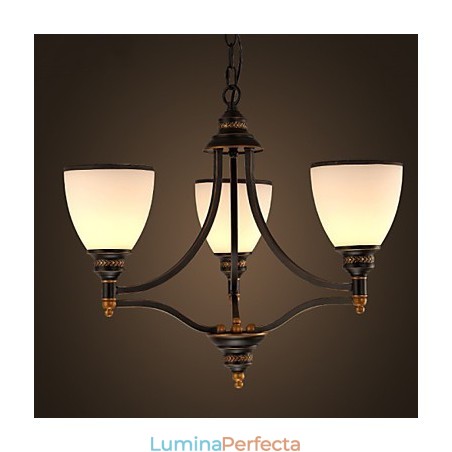 Plafoniere retro minimaliste Lampă de plafon din sticlă în stil european