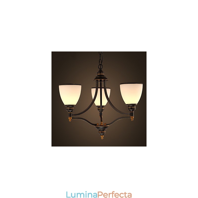 Plafoniere retro minimaliste Lampă de plafon din sticlă în stil european