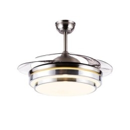 Lampă modernă ventilator de tavan ABS cu lamă ventilator Iluminare acrilic