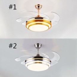 Lampă modernă ventilator de tavan ABS cu lamă ventilator Iluminare acrilic