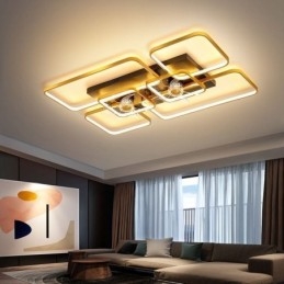 Ventilator de tavan cu lumini Decor Ventilator Lampă din acril