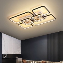 Ventilator de tavan cu lumini Decor Ventilator Lampă din acril