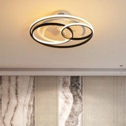 Plafoniere moderne Ventilator de tavan de designer cu inele cerc