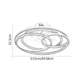 Plafoniere moderne Ventilator de tavan de designer cu inele cerc