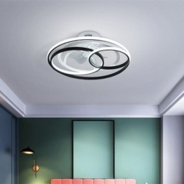Plafoniere moderne Ventilator de tavan de designer cu inele cerc