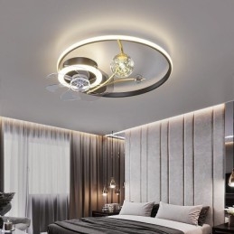 Ventilator de tavan cu lumini Decor Ventilator Lampă Acrilic