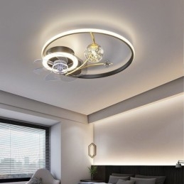 Ventilator de tavan cu lumini Decor Ventilator Lampă Acrilic