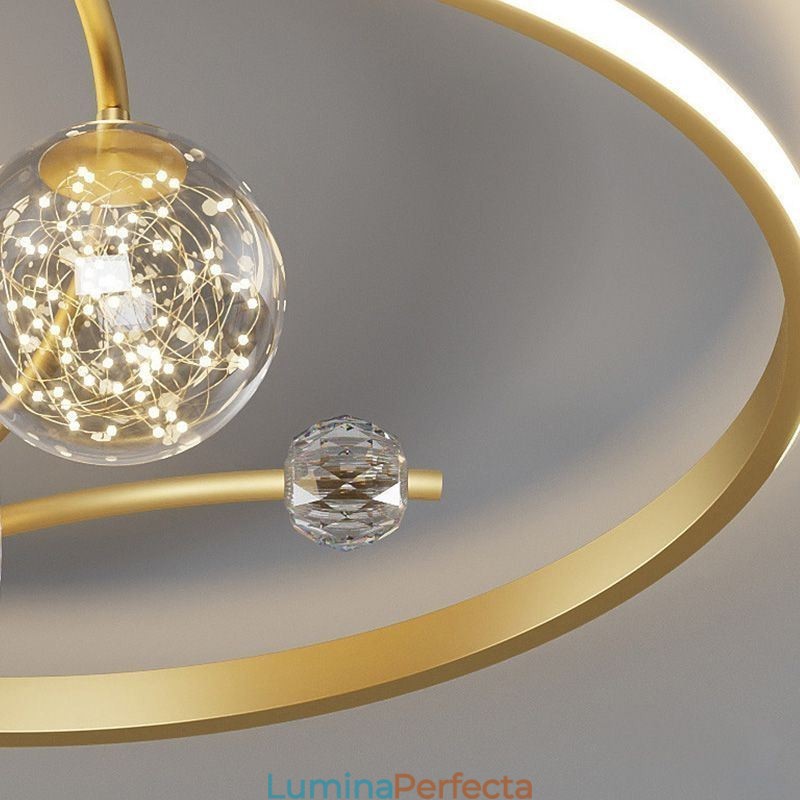 Ventilator de tavan cu lumini Decor Ventilator Lampă Acrilic