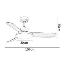 Lampă cu ventilator cu invertor Lampă cu ventilator de tavan modern minimalistă