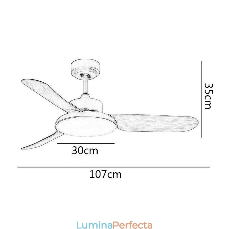 Lampă cu ventilator cu invertor Lampă cu ventilator de tavan modern minimalistă