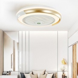 Lampă modernă pentru ventilator de tavan Lampă de tavan rotundă din acril cu telecomandă