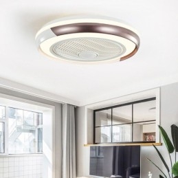 Lampă modernă pentru ventilator de tavan Lampă de tavan rotundă din acril cu telecomandă