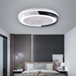 Lampă modernă pentru ventilator de tavan Lampă de tavan rotundă din acril cu telecomandă