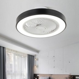 Lumini moderne pentru ventilator de tavan cu lampă rotundă din acril cu telecomandă