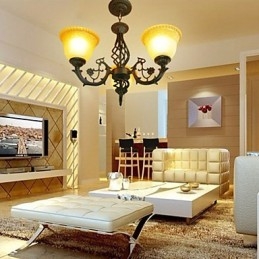 Candelabru vintage din fier forjat