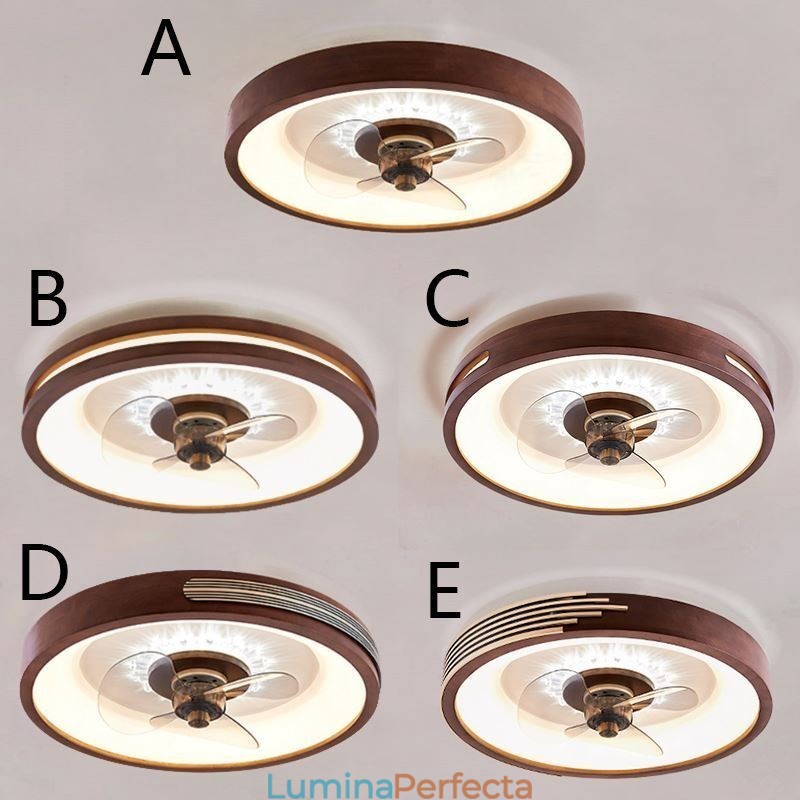 Lumini moderne pentru ventilator de tavan cu invertor Telecomandă Lampă pentru ventilator de plafon