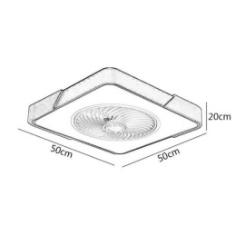 Lumini moderne pentru ventilator de tavan Plafoniera simplă