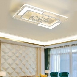 Corpuri de iluminat moderne cu ventilator de tavan dreptunghiular