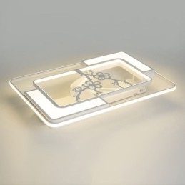 Corpuri de iluminat moderne cu ventilator de tavan dreptunghiular