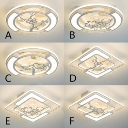 Ventilatoare de tavan în stil european cu lumină