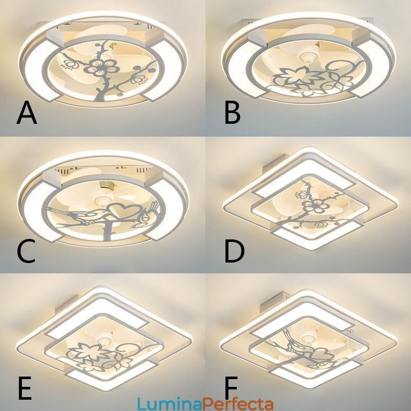 Ventilatoare de tavan în stil european cu lumină