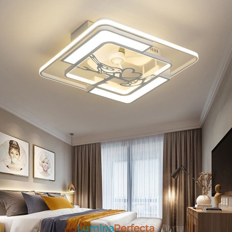 Ventilatoare de tavan în stil european cu lumină