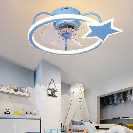 Lampă pentru ventilator de tavan din desene animate Lampă de tavan creativă pentru copii Lampă pentru ventilator de tavan din desene animate Lampă de tavan creativă pentru copii
