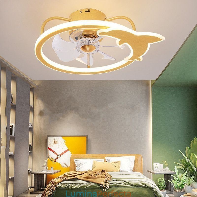 Lampă pentru ventilator de tavan din desene animate Lampă de tavan creativă pentru copii