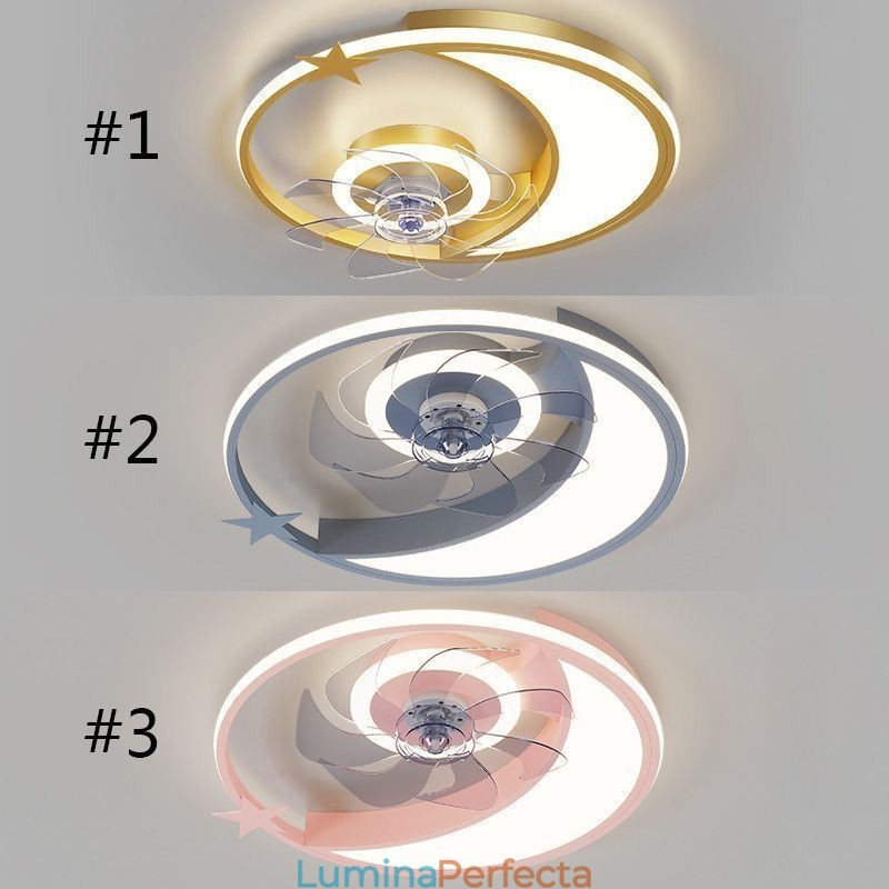 Ventilator de tavan Moon Lampă de plafon Creativity