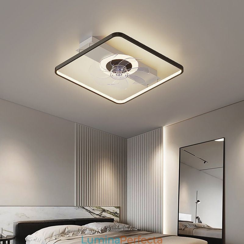 Ventilator de tavan modern cu lumini cu telecomandă ventilator lampă